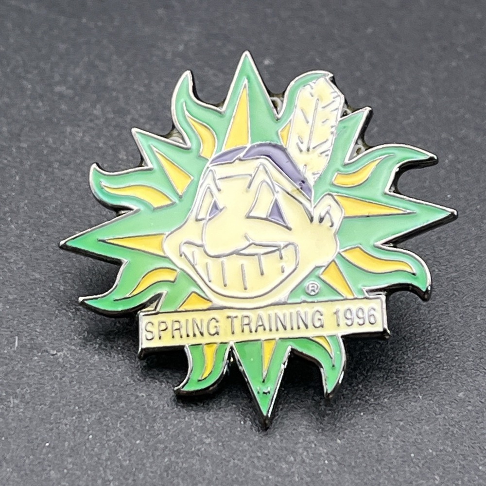 MLB Baseball Cleveland Indians Chief Wahoo Spring‎ Training 1996 Lapel Hat Pin